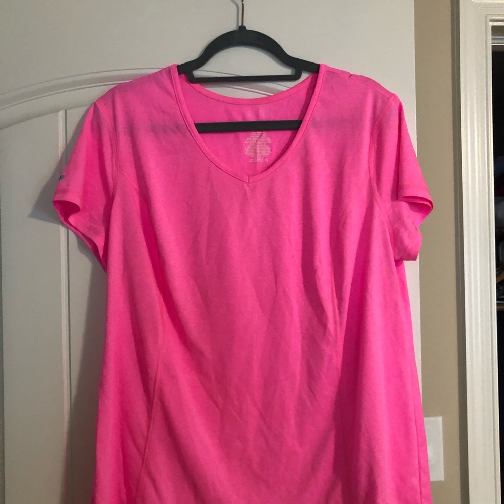 Pink athletic tee